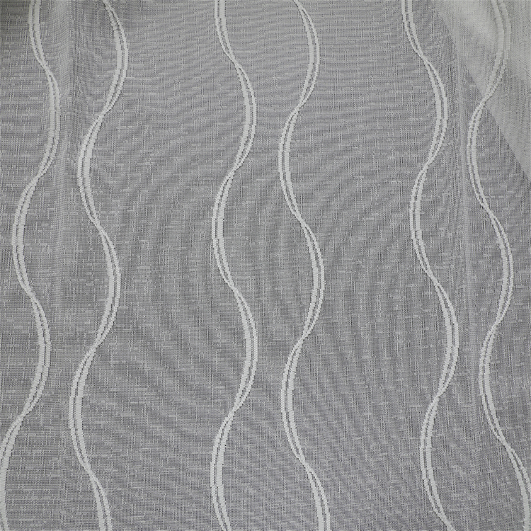 Voile-Vorhang im europäischen Stil, leichter Punkt, eleganter Vorhang für Wohnzimmer, Textil-durchsichtiger Stoff