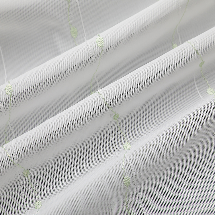 New Design Living Room White Polyester Curtain Light Spot Elengant Curtain Fabric Sheer