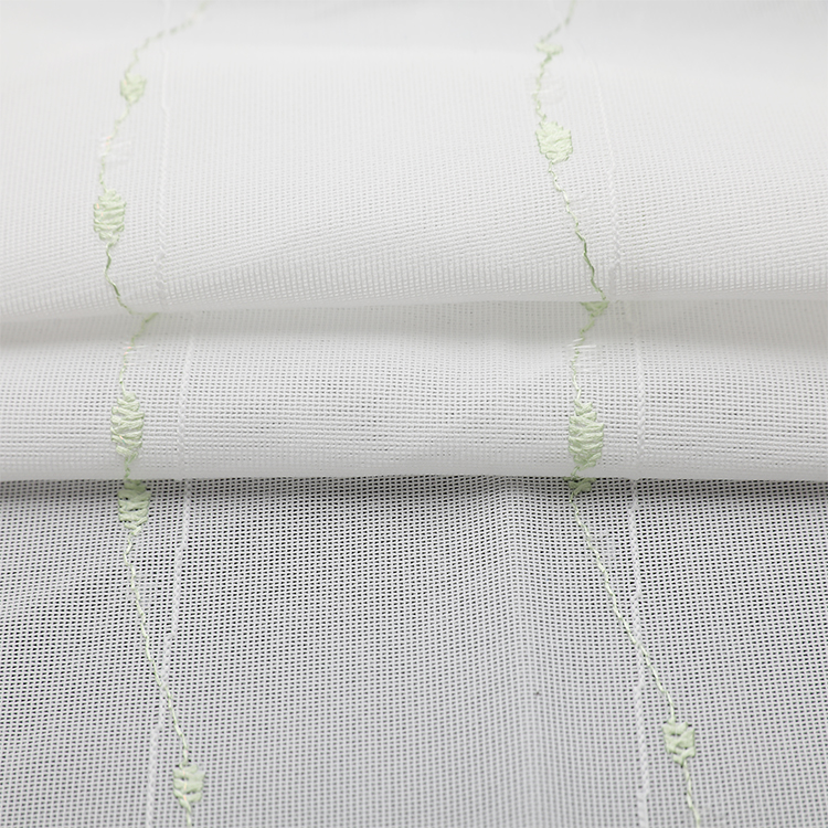 New Design Living Room White Polyester Curtain Light Spot Elengant Curtain Fabric Sheer