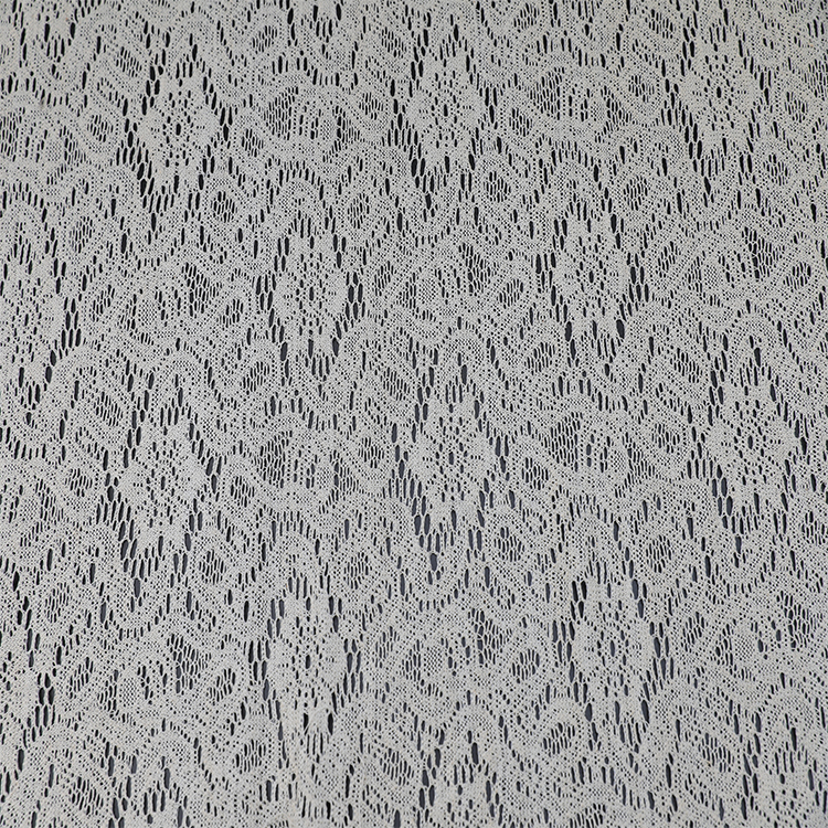 Günstiges, leichtes, weißes, weißes Polyester-Fleckennetz, eleganter, transparenter Vorhang-Voile-Stoff