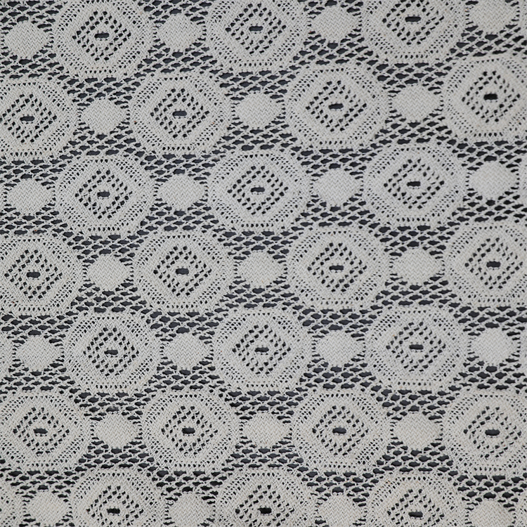 Mulinsen Textile Leichter Jacquard-Mesh-Voile-Stoff mit Jacquard-Print aus Polyester